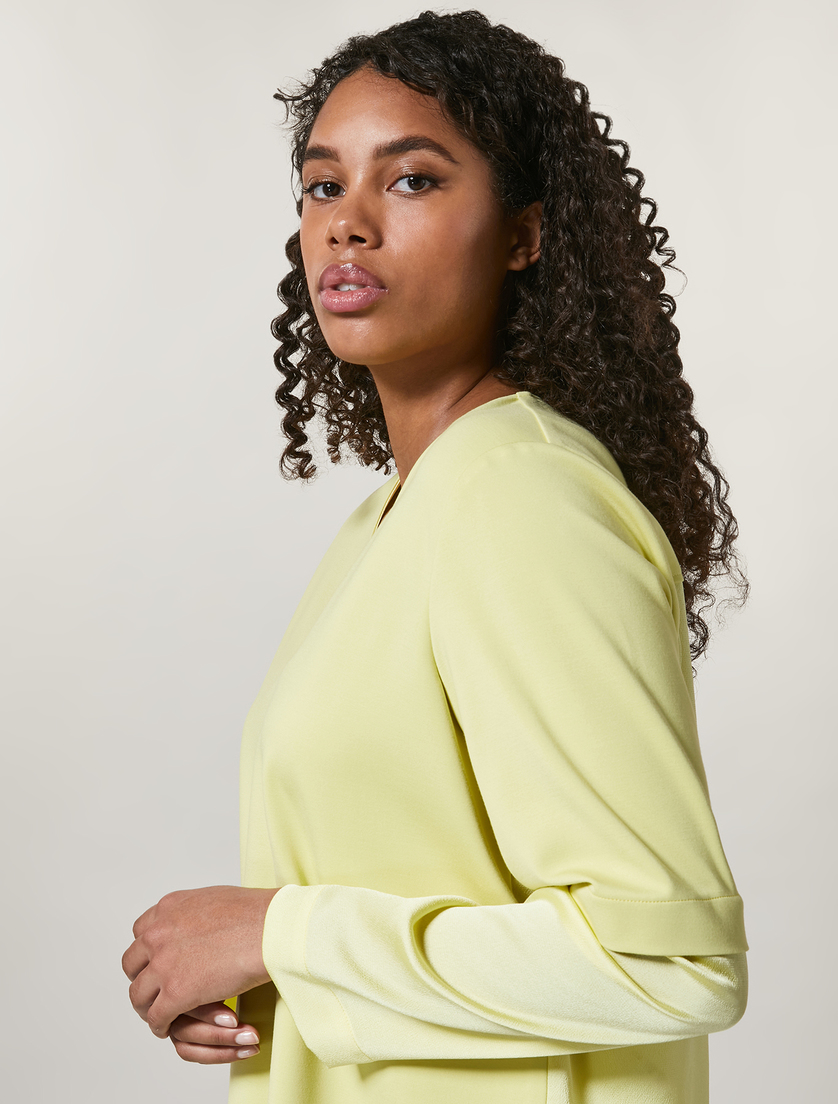 Jersey sweatshirt - Yellow - Marina Rinaldi - 2