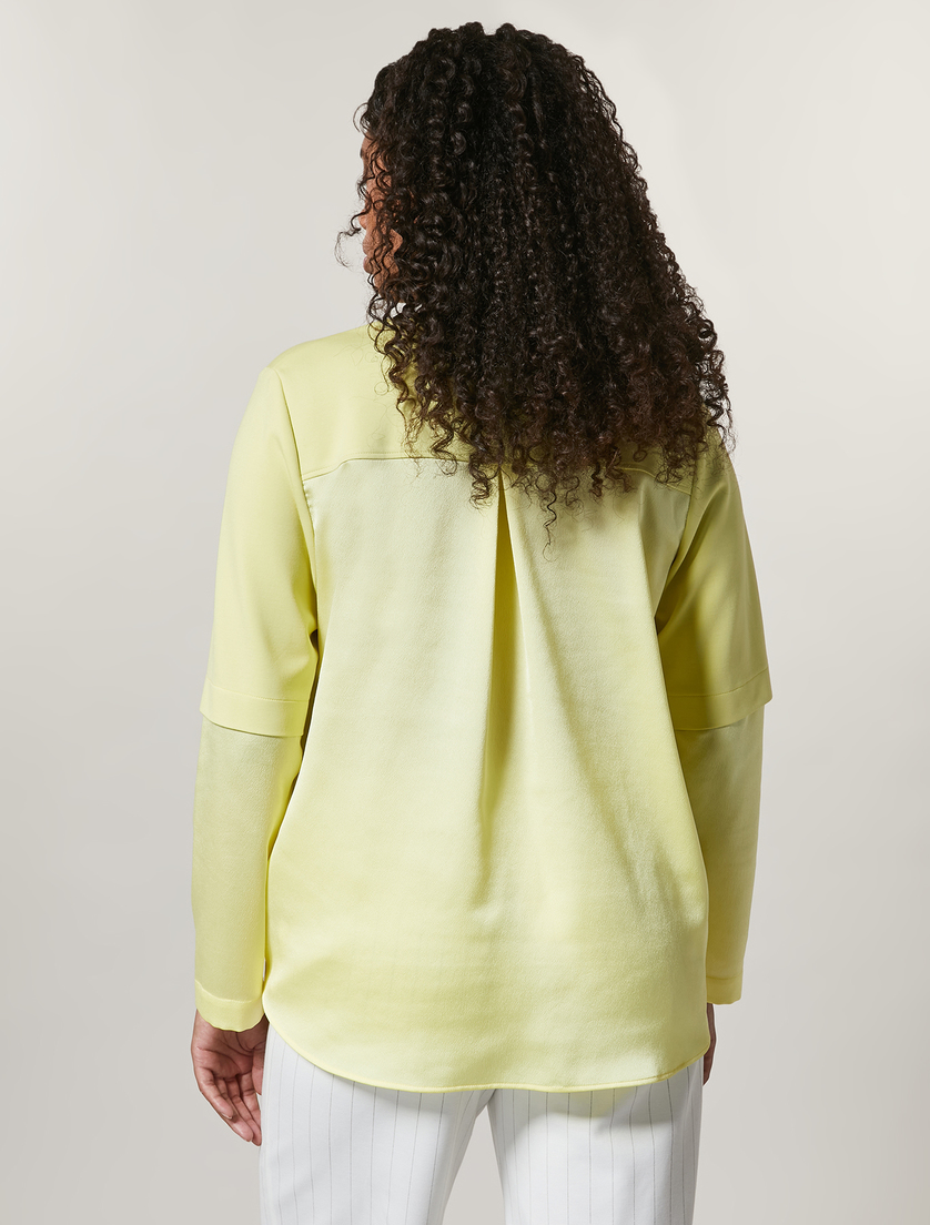 Jersey sweatshirt - Yellow - Marina Rinaldi - 3
