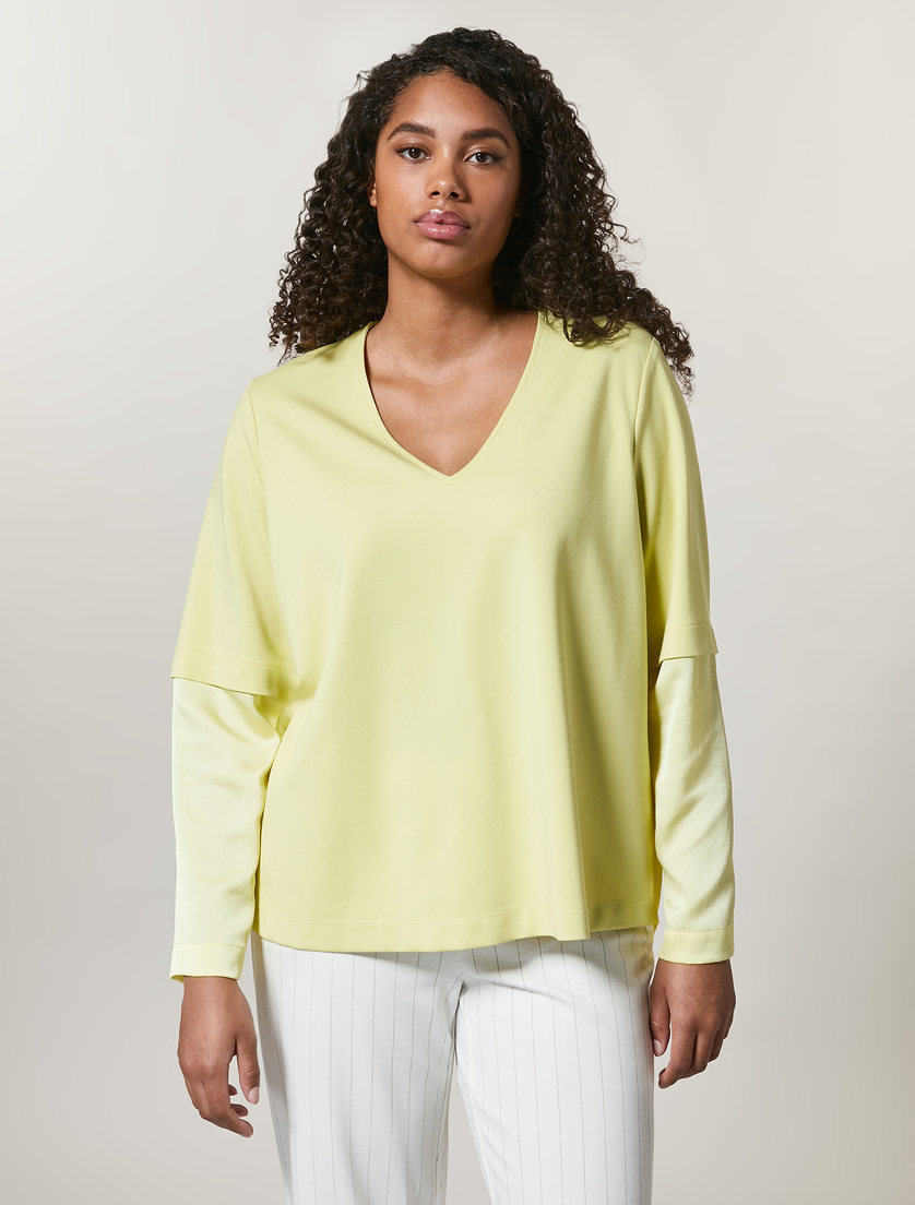 Jersey sweatshirt - Yellow - Marina Rinaldi