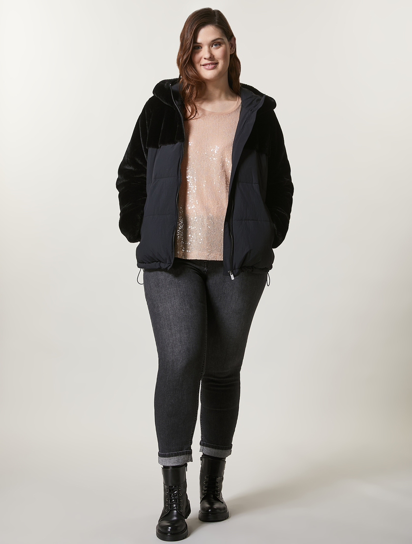 T-Shirt aus Jersey mit Pailletten - Rosa - Marina Rinaldi - 4