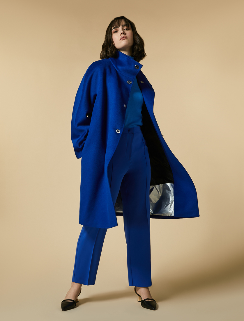 Manteau en drap de laine - Blue - Marina Rinaldi - 4