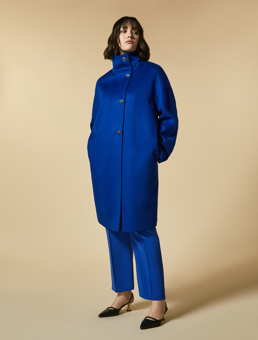 Manteau en drap de laine - Blue - Marina Rinaldi
