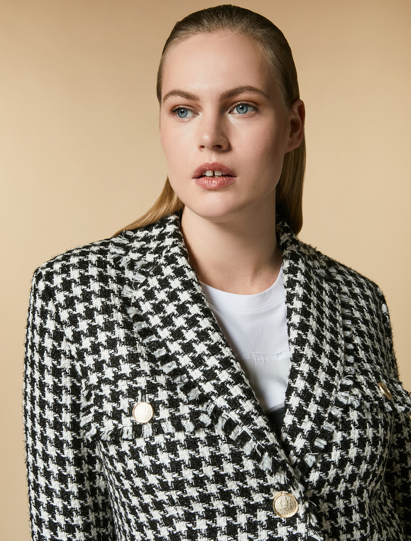 Jacke mit Hahnentrittmotiv - Schwarz - Marina Rinaldi - 2