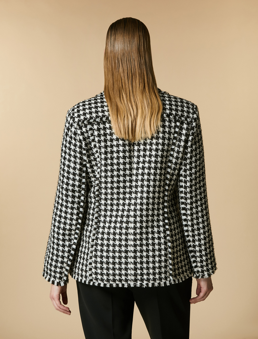 Jacke mit Hahnentrittmotiv - Schwarz - Marina Rinaldi - 3