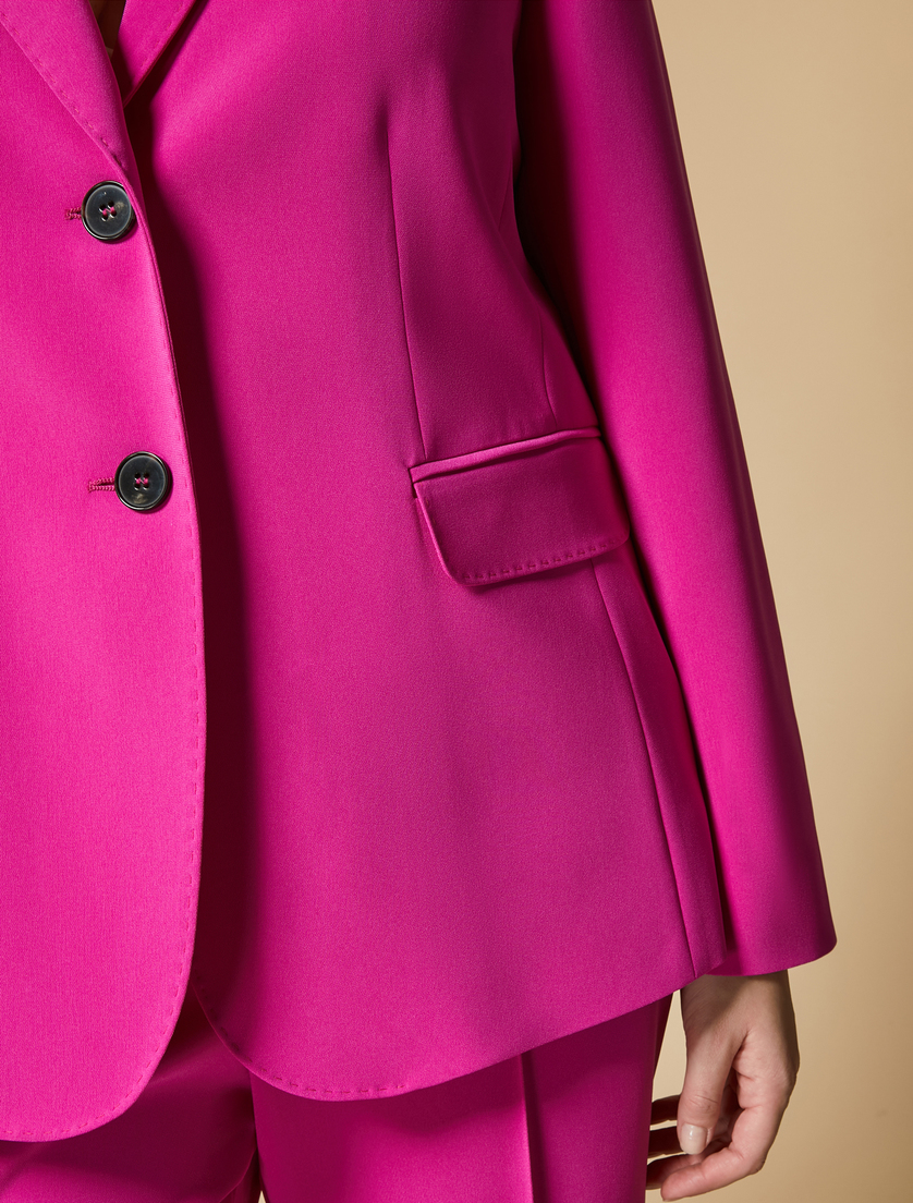 Jacke aus Triazetat - Fuchsia - Marina Rinaldi - 2