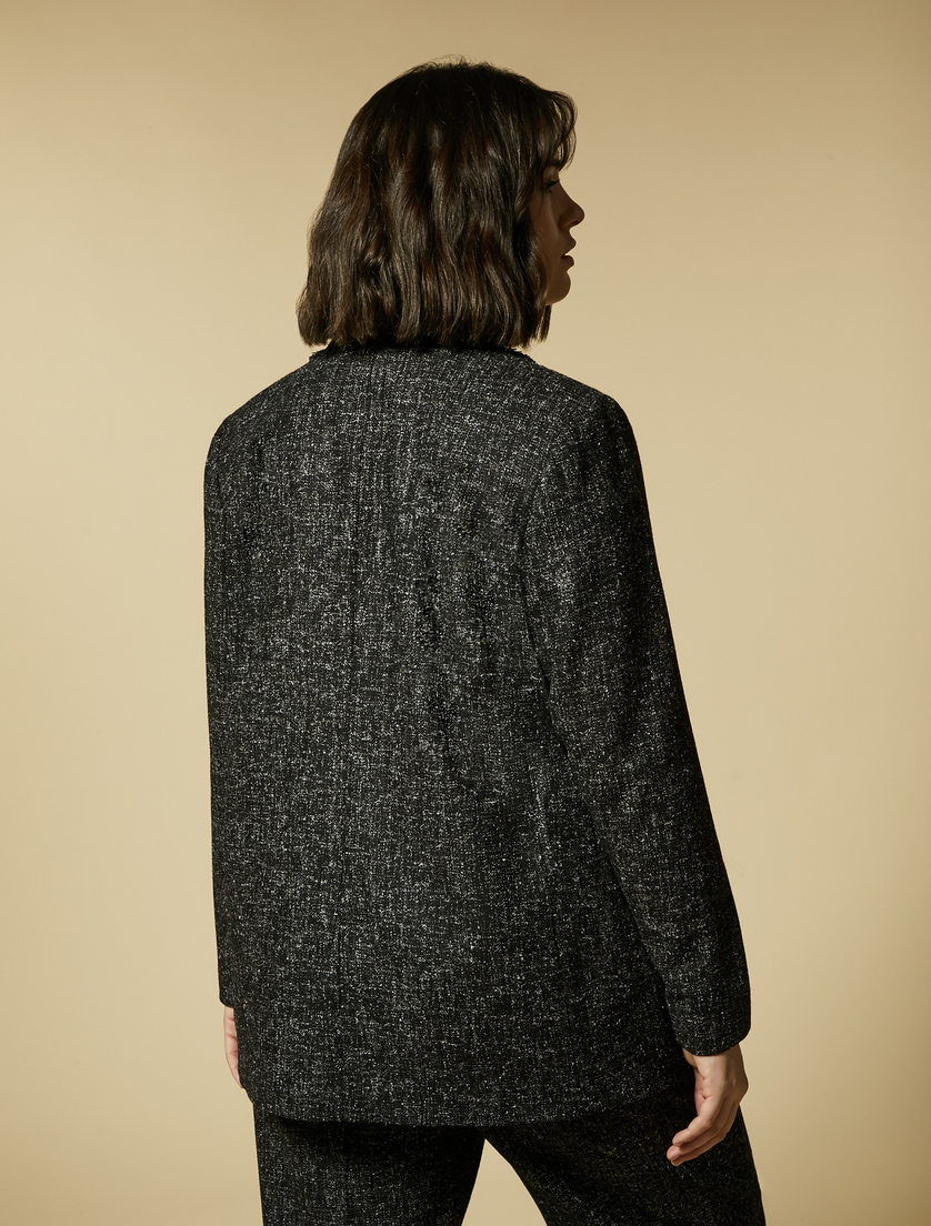 Blazer aus Malfilé-Stoff - Schwarz - Marina Rinaldi - 3