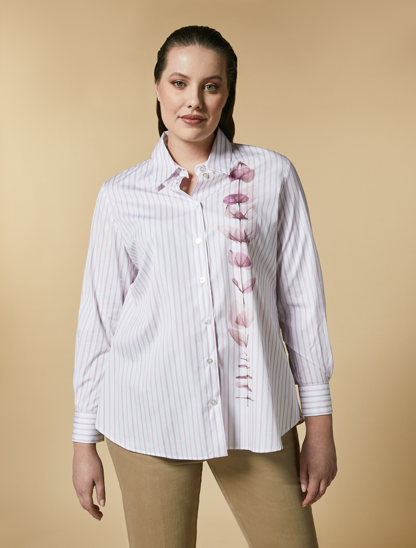 Cotton poplin shirt - Pink - Marina Rinaldi