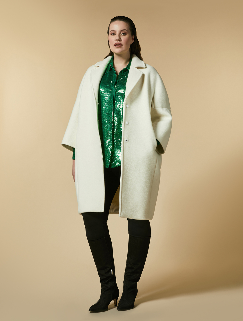 Bluse mit Pailletten - Grün - Marina Rinaldi - 4
