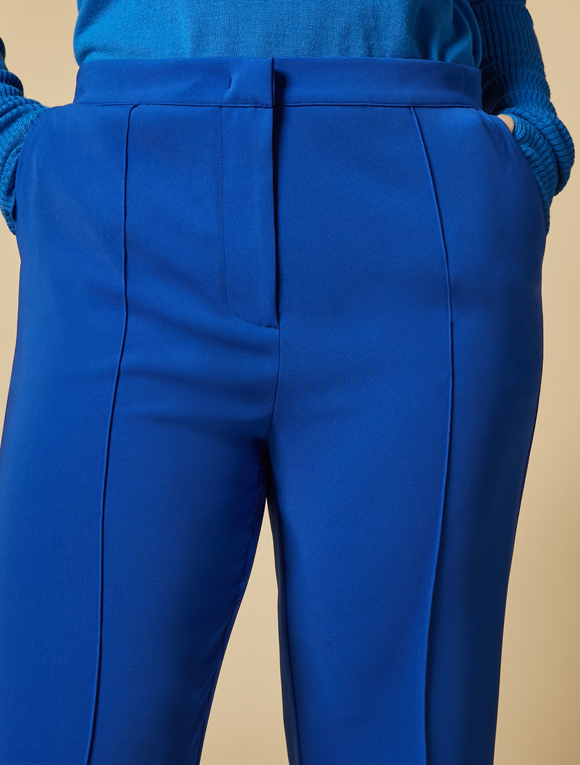 Hose aus Triazetat - Blau - Marina Rinaldi - 3