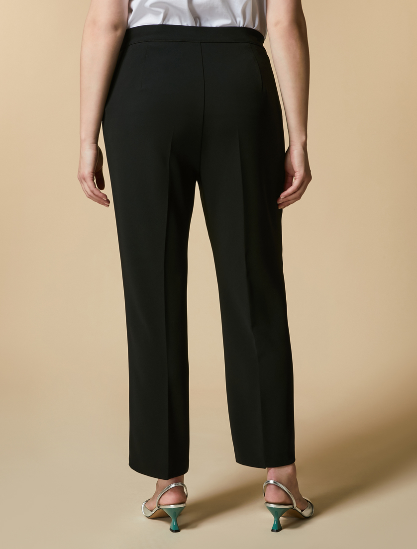 Triacetate trousers - Black - Marina Rinaldi - 4