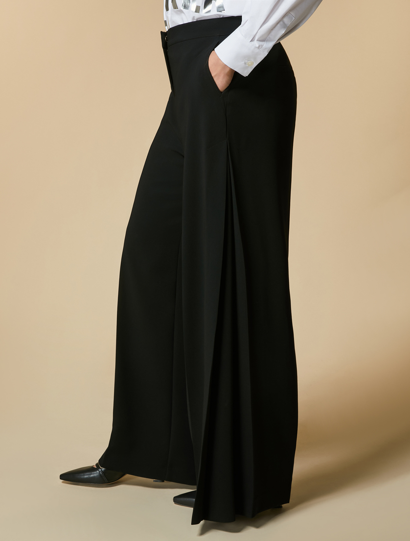 Triacetate trousers - Black - Marina Rinaldi - 3