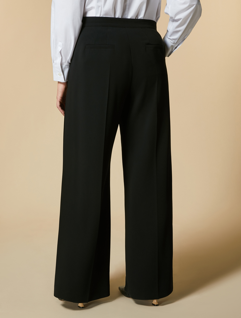 Triacetate trousers - Black - Marina Rinaldi - 4