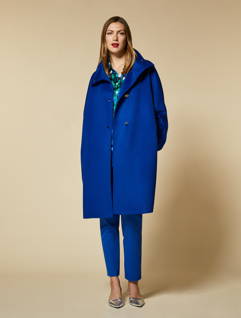 Cotton-blend trousers - China blue - Marina Rinaldi - 5