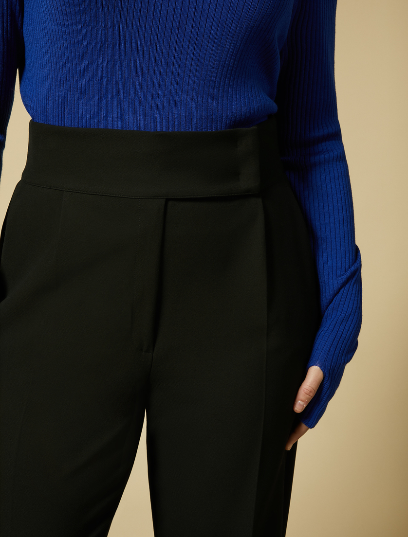 Crepe trousers - Black - Marina Rinaldi - 3