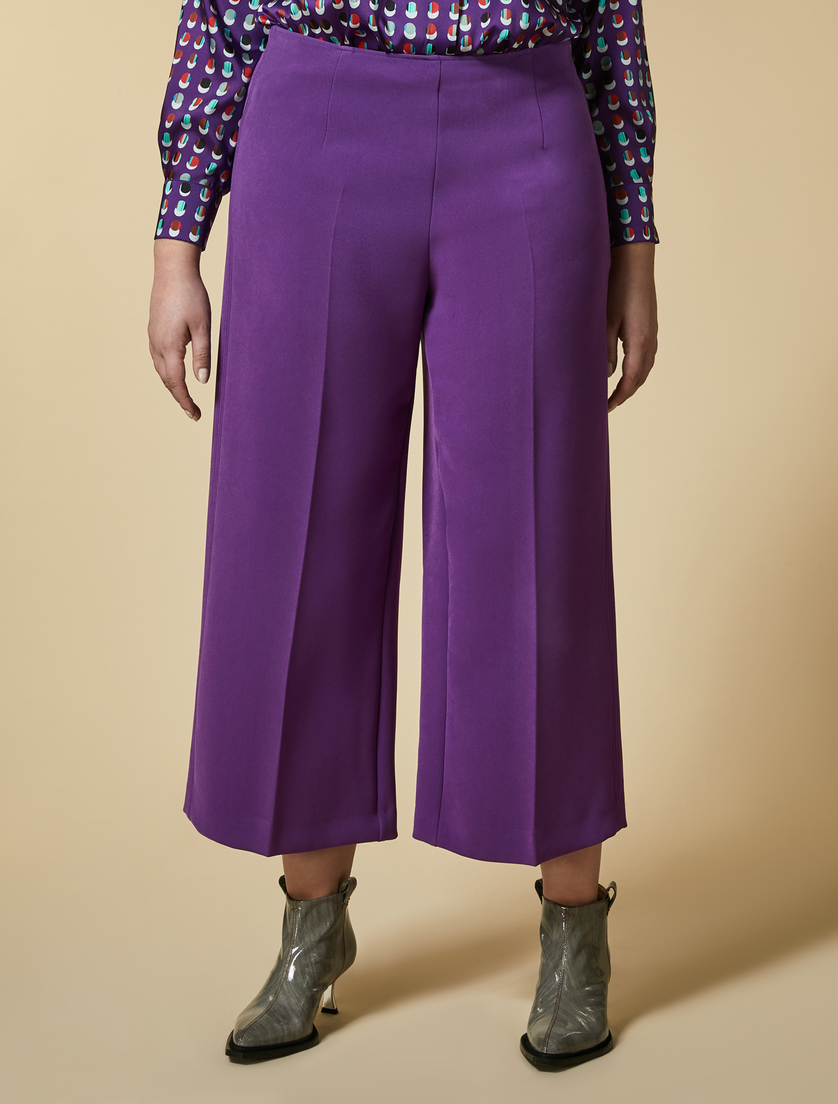 Crepe trousers - Purple - Marina Rinaldi - 2