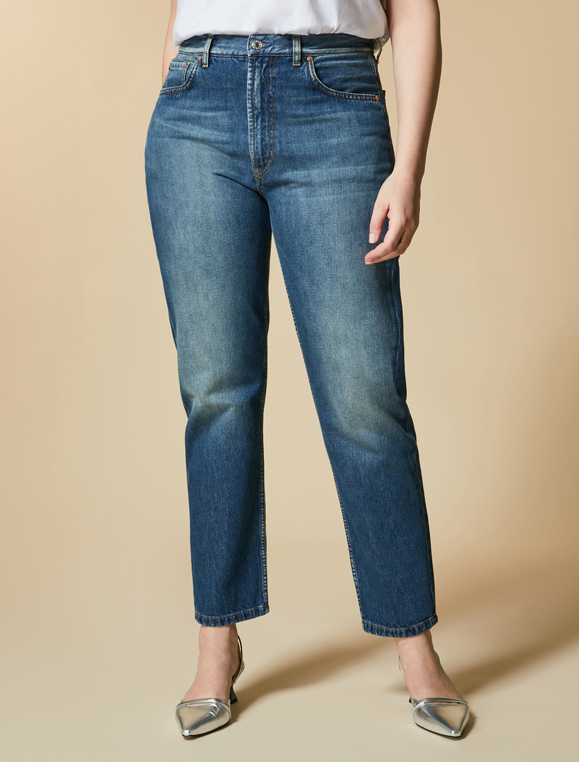Jeans aus Stretch-Denim - Blau - Marina Rinaldi - 2
