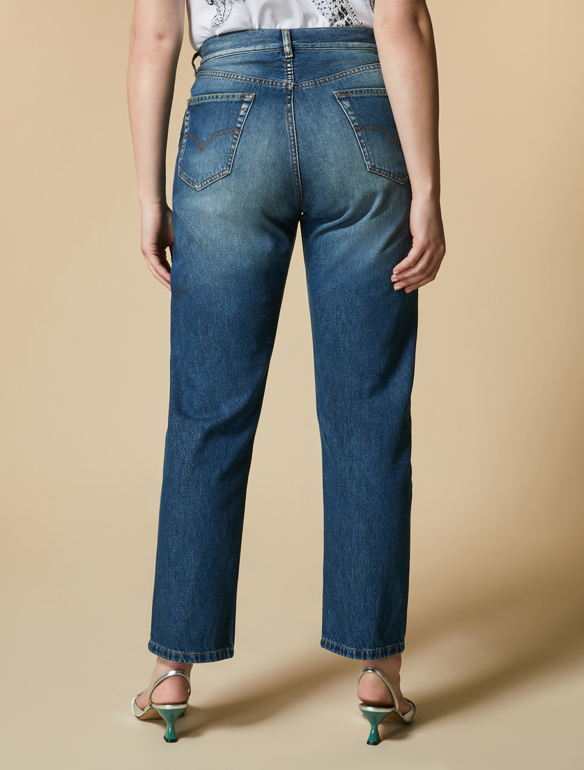 Jeans aus Stretch-Denim - Blau - Marina Rinaldi - 4
