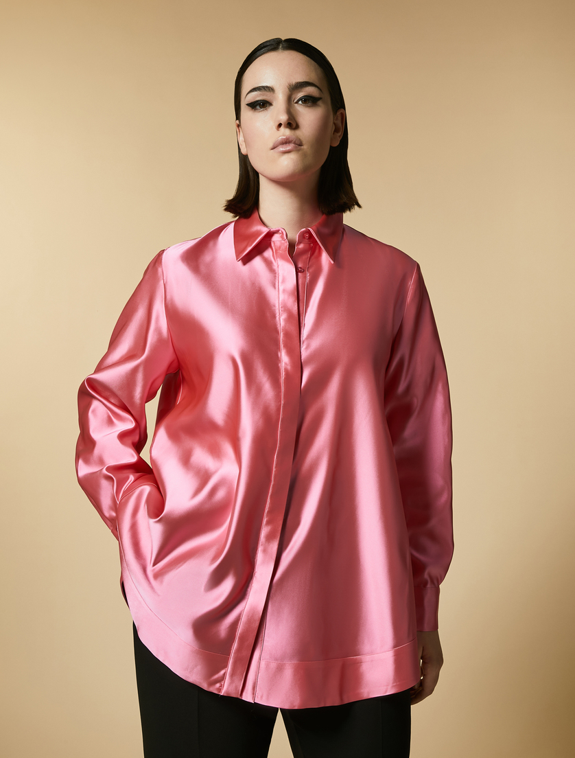 Hemd aus Duchesse - Rosa - Marina Rinaldi