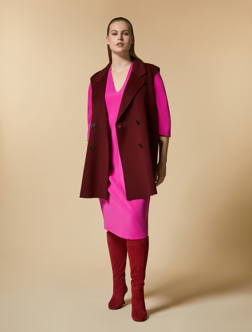 Kleid aus Triazetat - Fuchsia - Marina Rinaldi - 4