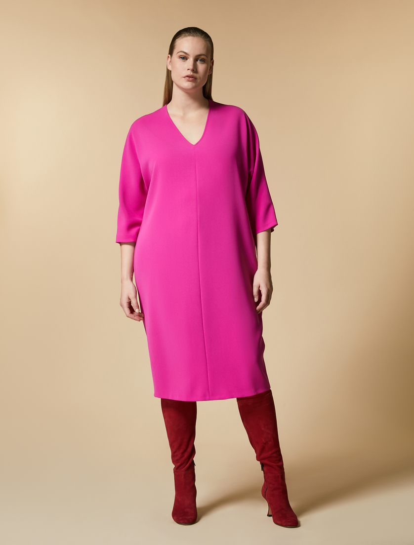 Kleid aus Triazetat - Fuchsia - Marina Rinaldi