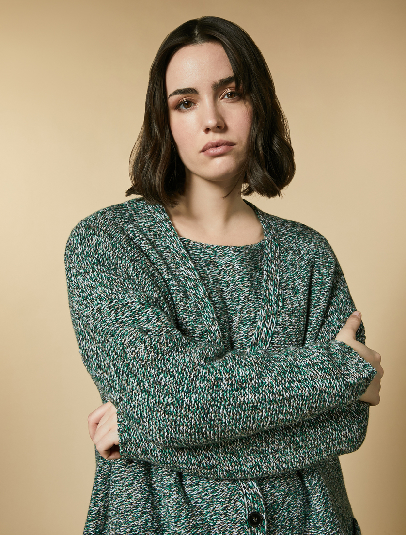 Cardigan aus Wolle und Kaschmir - Grün - Marina Rinaldi - 2