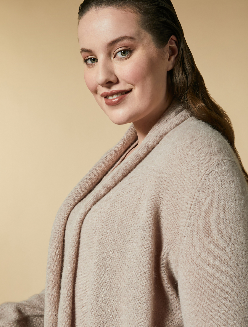Cardigan in alpaca e lana - Rosa - Marina Rinaldi - 2