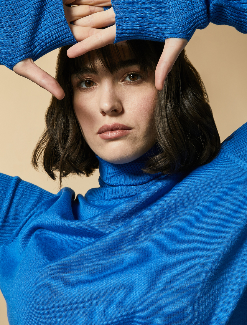 Pullover aus Wollgemisch - Blau - Marina Rinaldi - 2