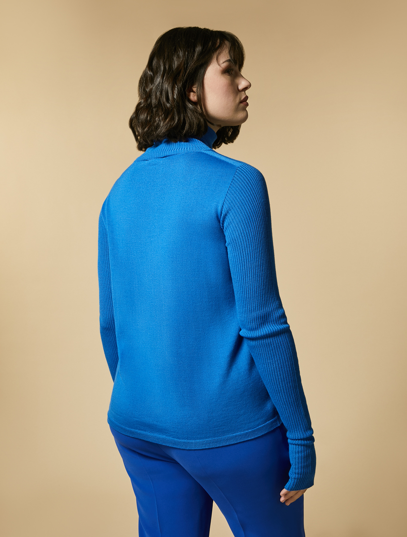 Pullover aus Wollgemisch - Blau - Marina Rinaldi - 3