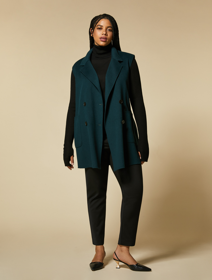 Pull en laine mélangée - Noir - Marina Rinaldi - 4