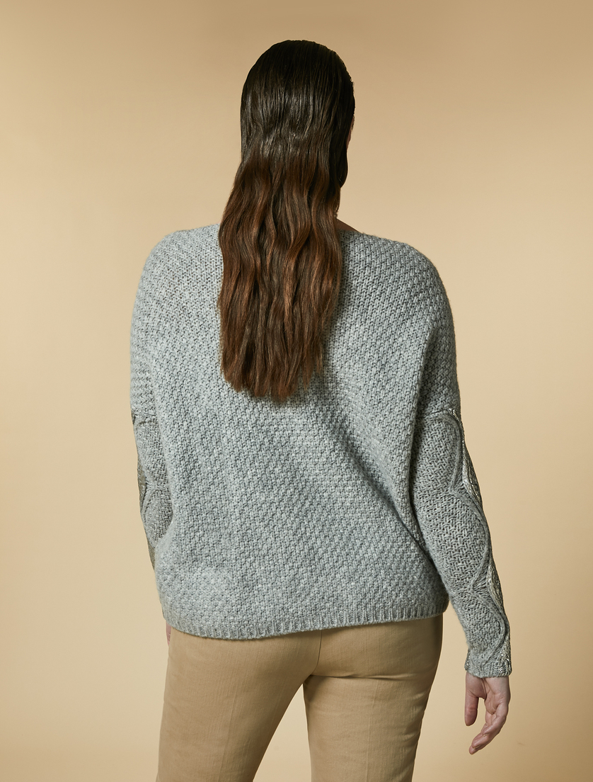 Pullover aus Wollgemisch - Silber - Marina Rinaldi - 3
