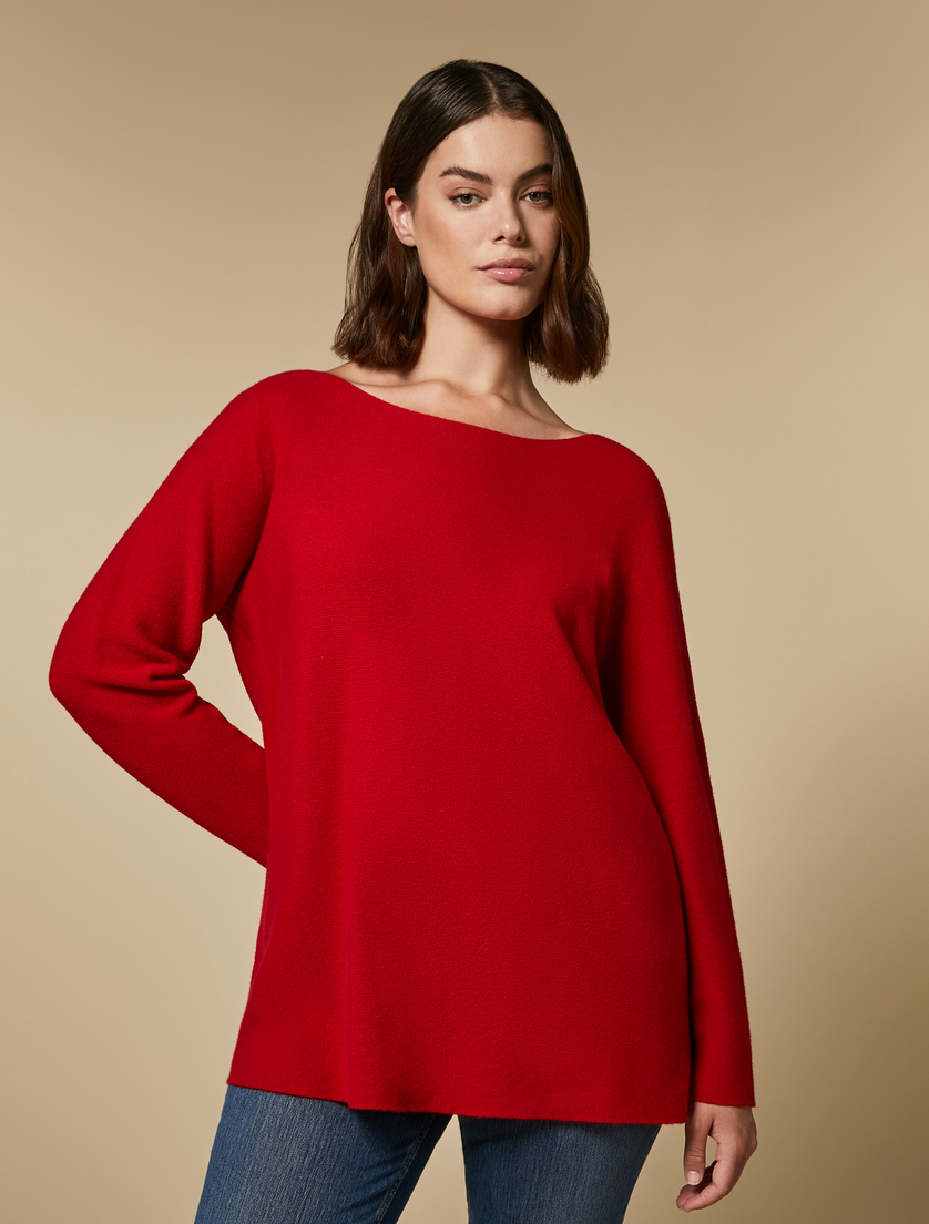 Pullover aus reinem Kaschmir - Rot - Marina Rinaldi