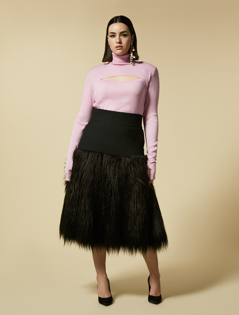 Pullover aus reiner Wolle - Rosa - Marina Rinaldi - 4