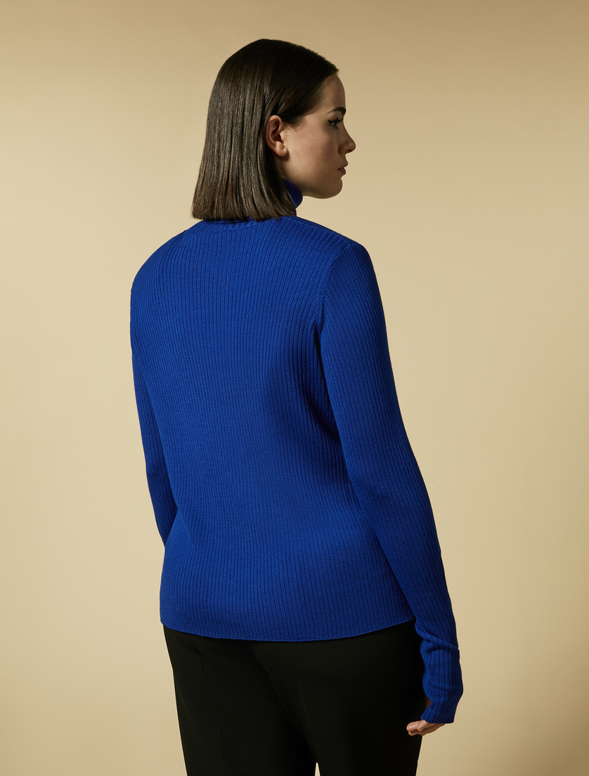 Pull en pure laine - Blue - Marina Rinaldi - 3