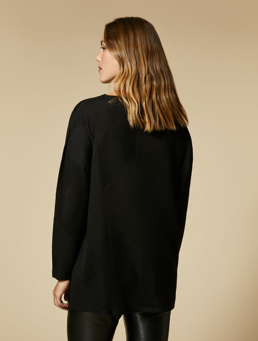 Pullover aus Wollgemisch - Schwarz - Marina Rinaldi - 3