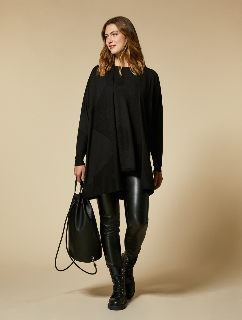 Pullover aus Wollgemisch - Schwarz - Marina Rinaldi - 4