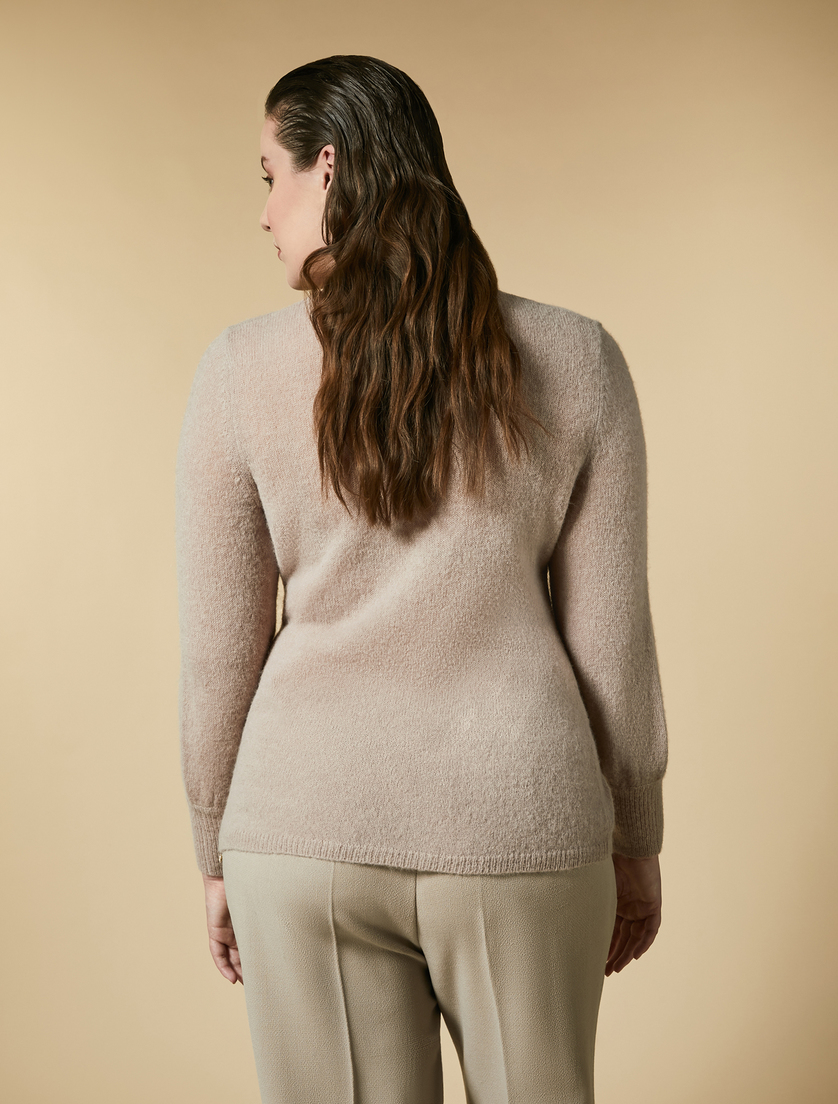 Alpaca and wool sweater - Pink - Marina Rinaldi - 3