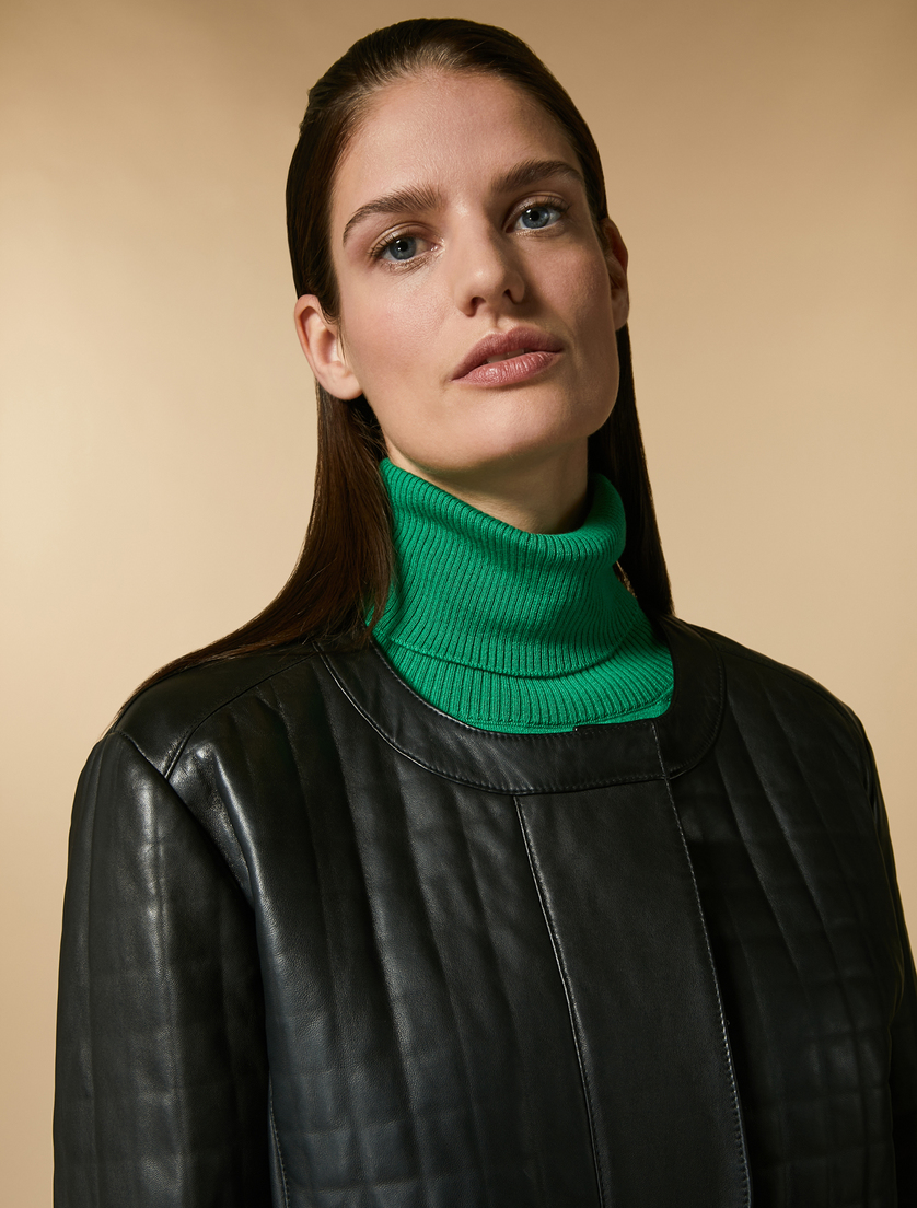 Jacke aus Nappaleder - Schwarz - Marina Rinaldi - 2