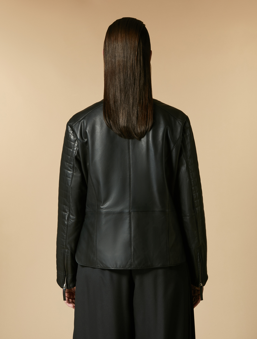 Jacke aus Nappaleder - Schwarz - Marina Rinaldi - 3