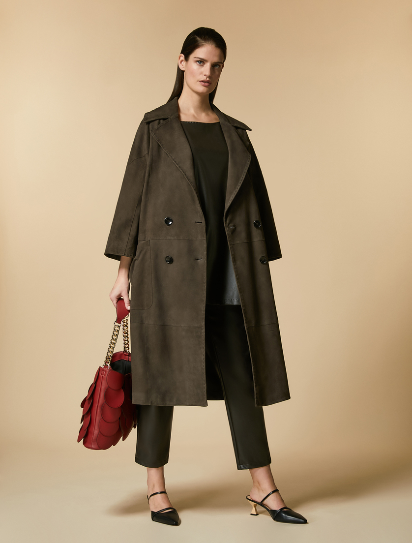 Mantel aus Wildleder - Braun - Marina Rinaldi - 6