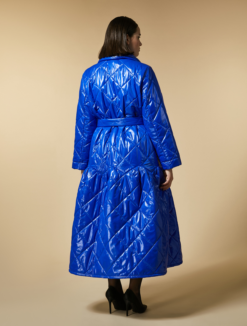 Quilted nylon down jacket - China blue - Marina Rinaldi - 3
