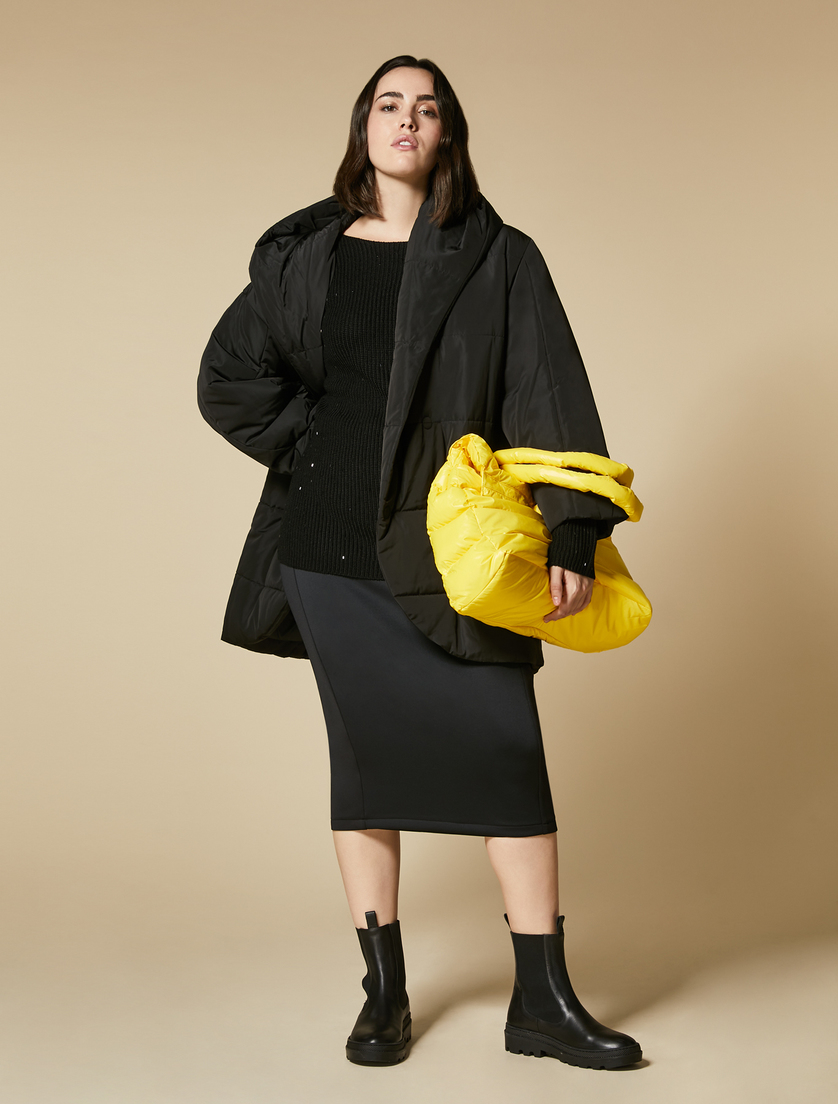 Quilted down jacket - Black - Marina Rinaldi - 4