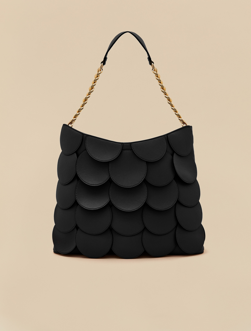 Bag with oversized polka dots - Black - Marina Rinaldi