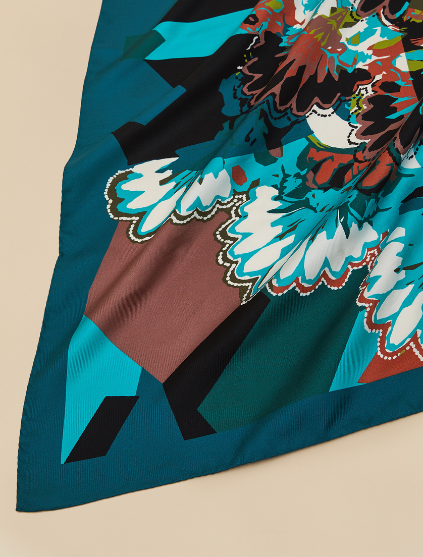 Foulard en soie - Blue - Marina Rinaldi - 3