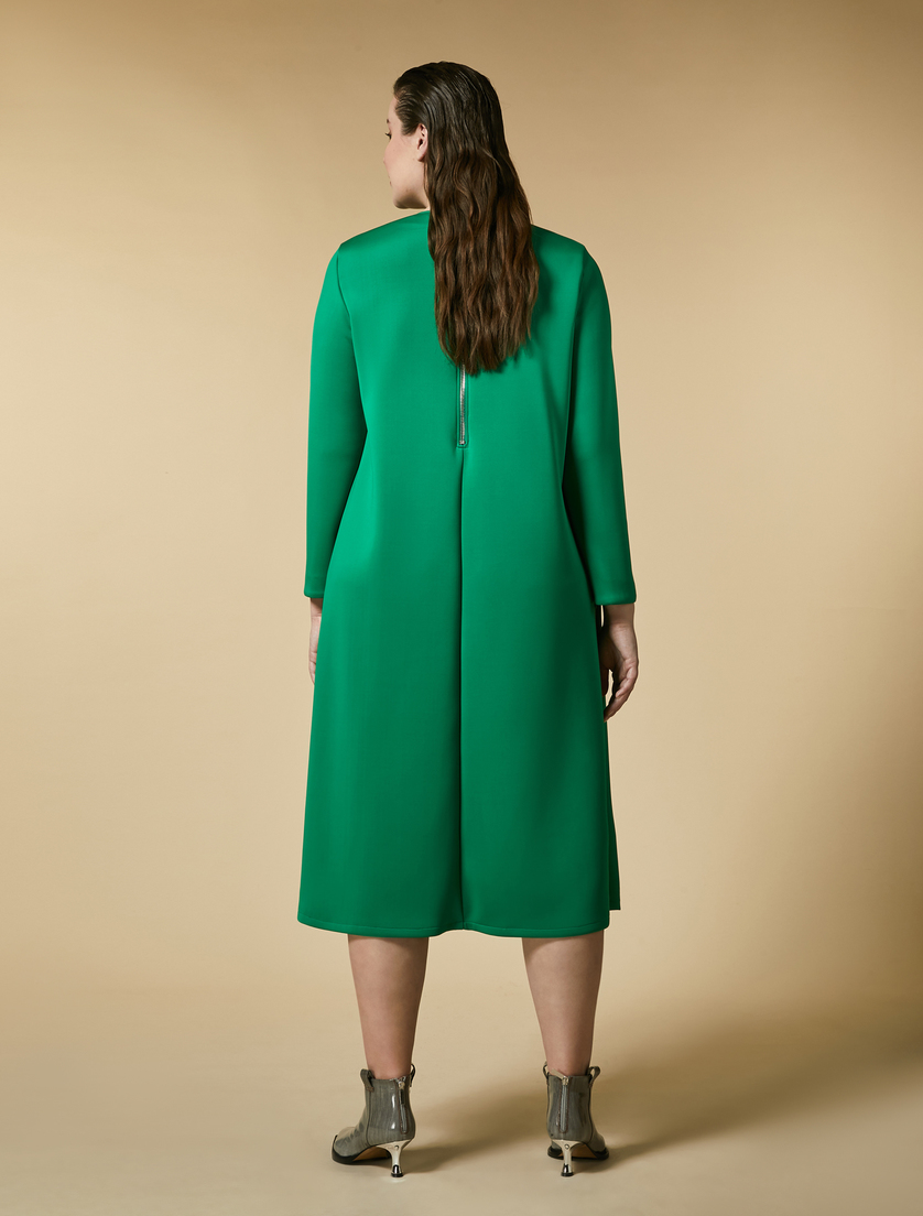 Neoprene dress - Green - Marina Rinaldi - 3