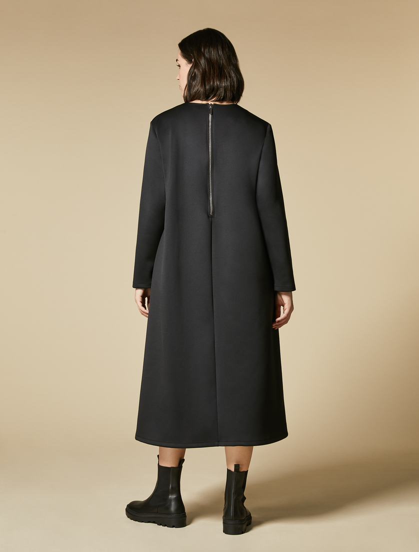 Neoprene dress - Black - Marina Rinaldi - 3