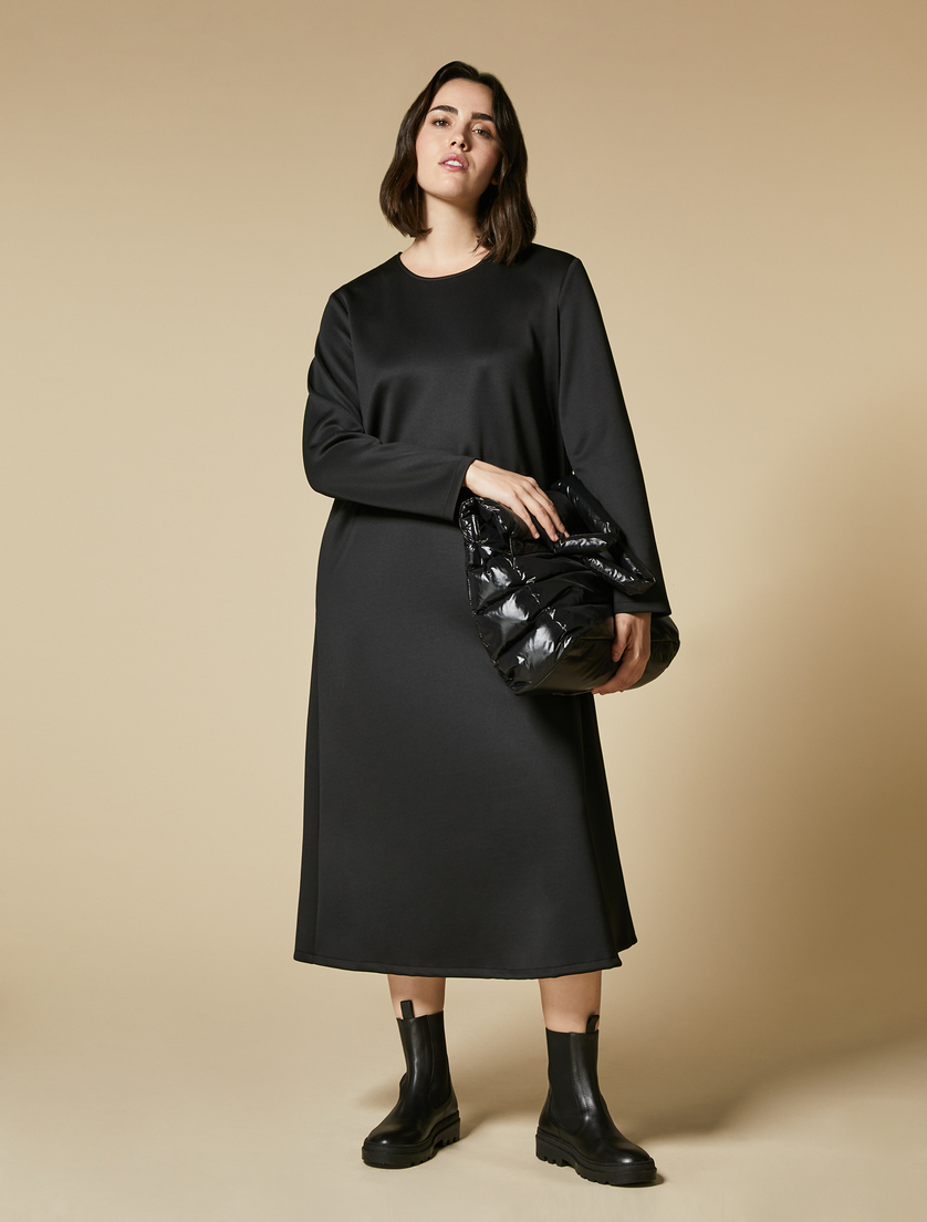 Neoprene dress - Black - Marina Rinaldi - 4