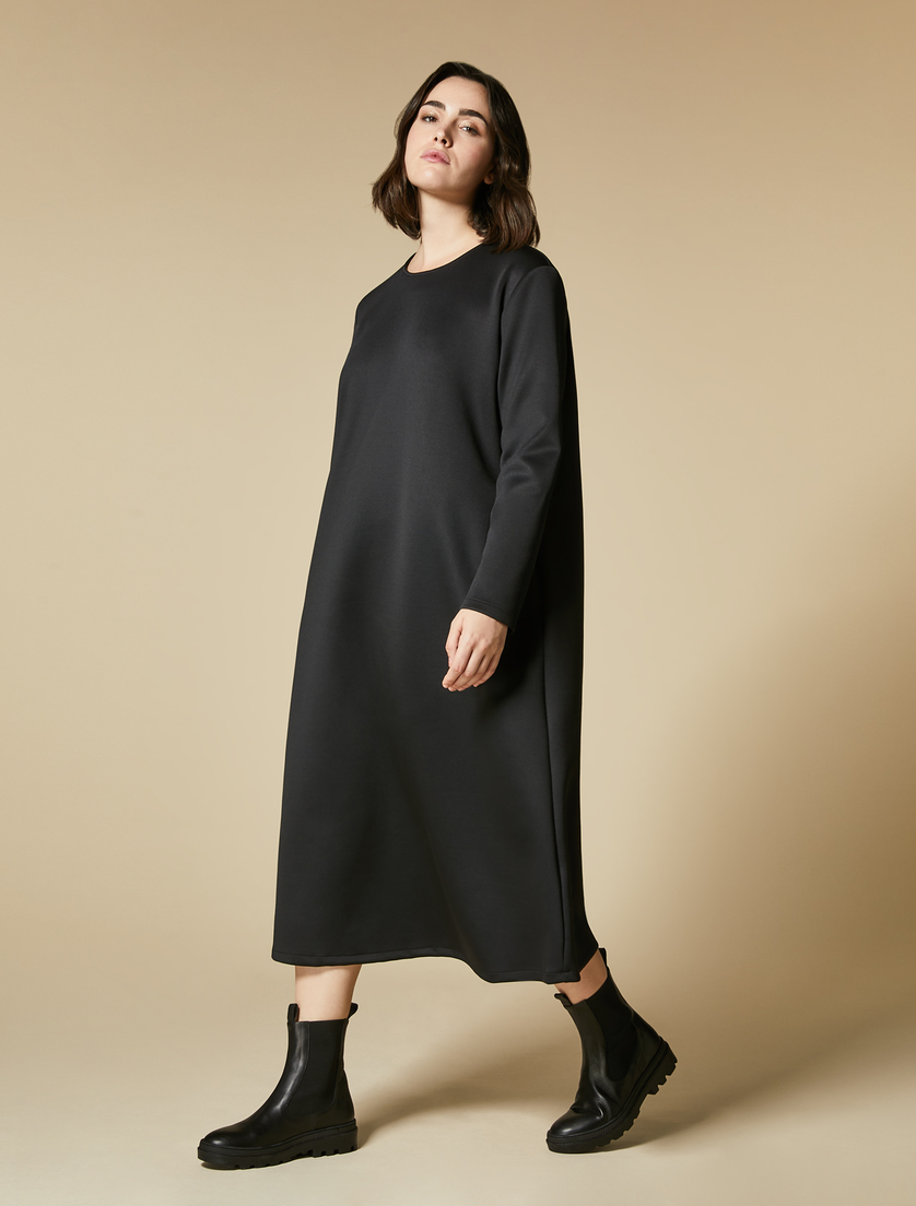 Neoprene dress - Black - Marina Rinaldi