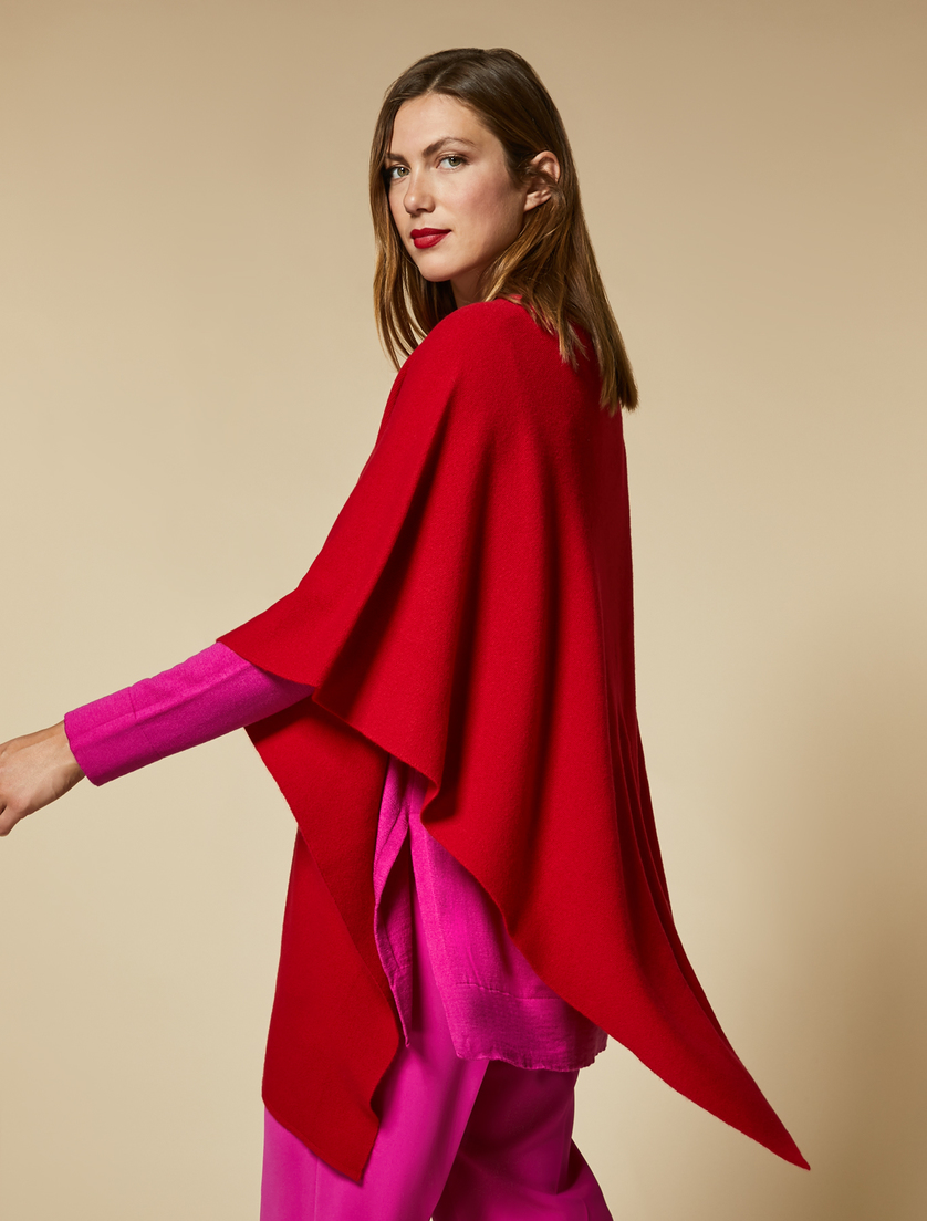 Poncho aus Kaschmir - Rot - Marina Rinaldi - 2