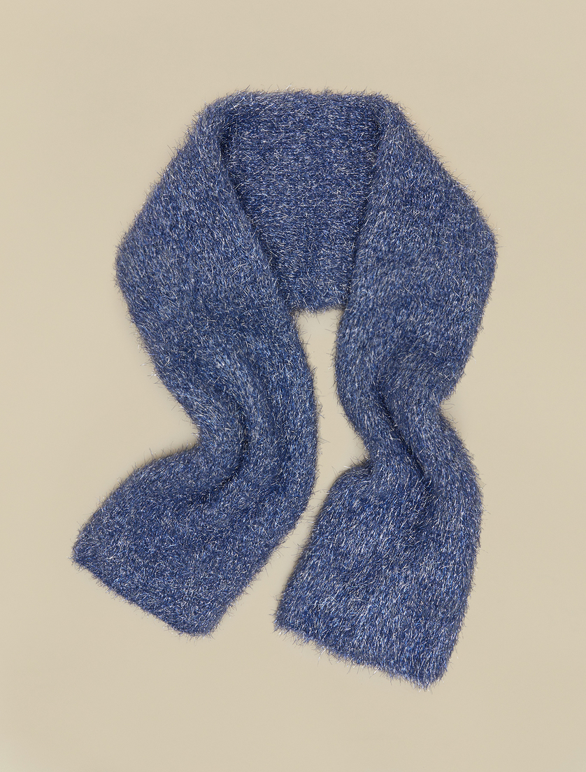Stola aus Lurex-Garn - Blau - Marina Rinaldi