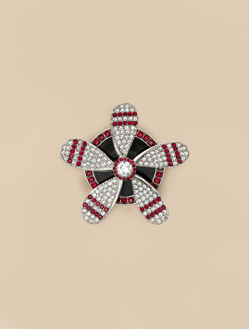 Spilla gioiello - Rosso - Marina Rinaldi